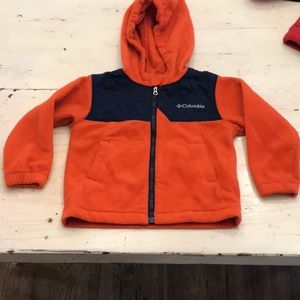 Toddler Columbia fleece jacket with hood